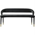 thumbnail image 4 of Meridian Furniture Destiny Black Velvet Bench, 4 of 6