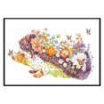 thumbnail image 2 of Bordado parcial DIY 11CT animales abstractos algodón punto de cruz arte estampado Kit FLhrweasw Nuevo, 2 of 9