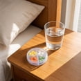 thumbnail image 4 of Pill Box Organizer Round 4 Compartment Clear Plastic for Daily Travel Purse, 4 of 7