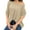 Beige, variant on Vedolay Women Sweater Womens Crewneck Oversized Pullover 2023 Fall Cable Knit Long Sleeve Sweaters,Brown S
