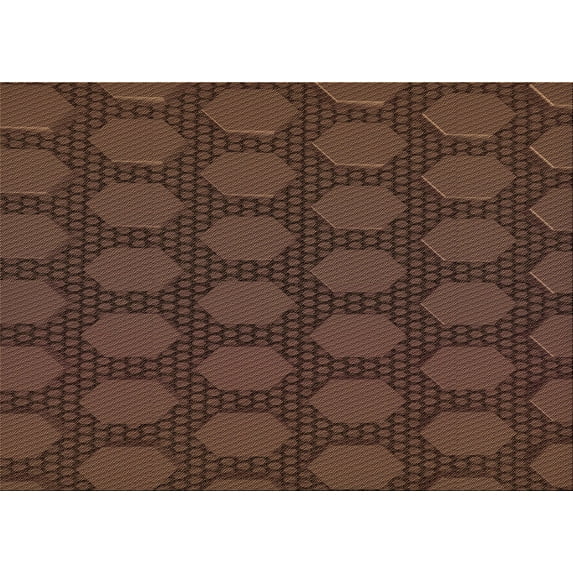 Ahgly Company Indoor Rectangle Patterned Sienna Brown Area Rugs, 5' x 8'