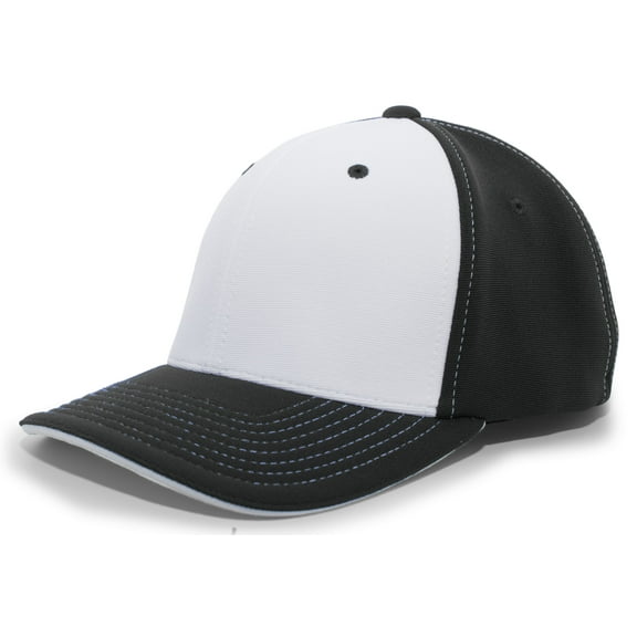 Pacific Headwear Adult Trucker Hat Unisex White/Black/Black Xs
