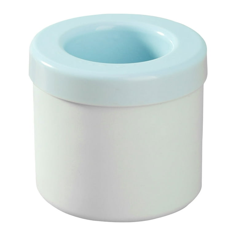 Ice Cube Mold Ice Trays丨Large Silicone Ice Bucket丨Ice Cube  Maker丨Round丨Portable (Dark blue)