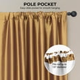 thumbnail image 3 of Golden Spice Blackout Faux Silk Taffeta Curtain (1 Panel), Golden Spice, 50W X 84L, 3 of 8