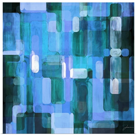 Great BIG Canvas | Rolled James Burghardt Poster Print entitled Modular Tiles III