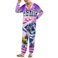 thumbnail image 2 of Plants Vs Zombies Unisex Onesie Pajamas Zipper Jumpsuit Hooded One Piece Sleepwear for Family Mens Womens, 2 of 8