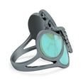 thumbnail image 7 of Black Tone, Turquoise CZ Size-6 Butterfly Ring Oxidized 925 Sterling Silver, 7 of 7