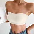 thumbnail image 3 of Agkizg Push Up Bras for Women Strapless Solid Color Seamless Padded Side Support Bras Dating Night Vacation, 3 of 7