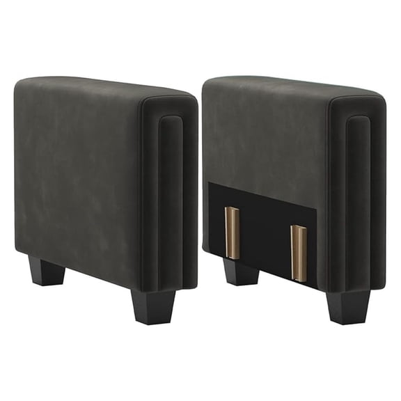 Armrest Module for Modular Sectional Sofa Couch Side Armrest for Sectional Modular Couch Grey