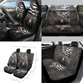 thumbnail image 2 of Yuyamidu Deer Car Seat Cover Full Set of 15 Piece Steering Wheel Cover American Flag Seat Belt Covers Trash Can Air Vent Pouch Rear View Mirror Cover Coasters Key Chain Car Accessories, 4th of July, 2 of 7