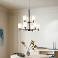 thumbnail image 3 of 43672BK Kichler Lighting Shailene - 9 light 2-Tier Chandelier - 26.25 inches wide-Black Finish    -Traditional Installation, 3 of 9