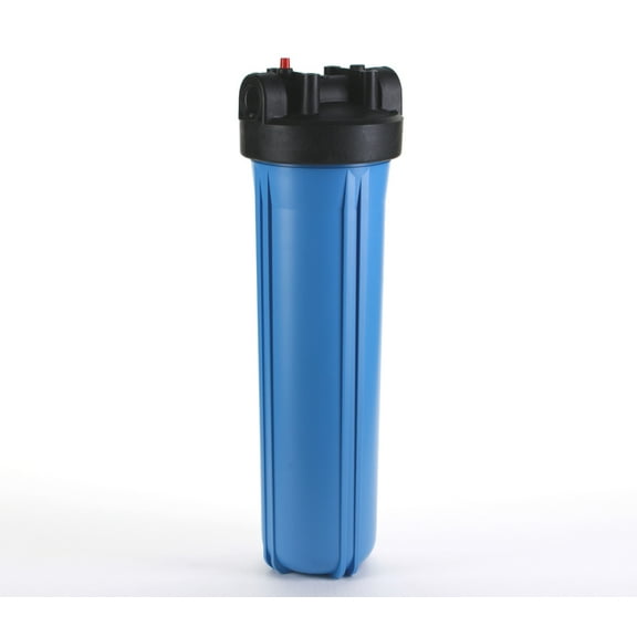 Hydronix HF45-20BLBK15PR Water Filter Housing 20" Blue 4.5" Big Body Size - 1.5" Ports w/ PR