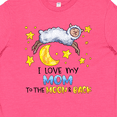 thumbnail image 4 of Inktastic I Love My Mom to the Moon and Back Cute Sheep Youth T-Shirt, 4 of 5
