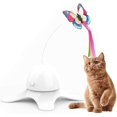 thumbnail image 1 of Juguetes para gatos, ejercicio divertido, juguetes giratorios para gatitos con aleteo eléctrico, Teaser para gatos con reemplazo de mariposa, 1 of 5
