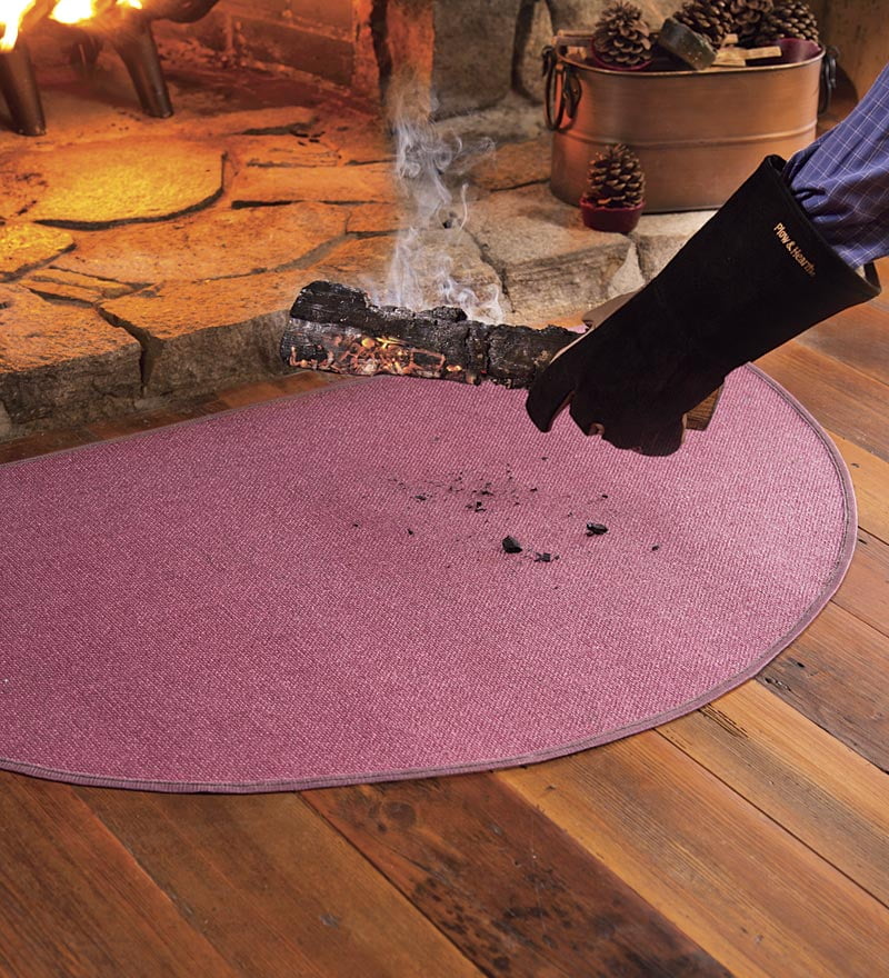 Flame Resistant Half Round Hearth Fireproof Rug Walmart Com