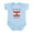 Sky Blue, variant on CafePress - Cute And Lebanese Body Suit - Baby Light Bodysuit, Size Newborn - 24 Months
