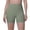 BD30_Green, variant on Dwellite No Front Seam High Waisted Workout Biker Shorts for Womens Tummy Control Soft Yoga Pants Gym Green L