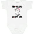 thumbnail image 3 of Inktastic My Nanny Loves Me Girl Grandchild Girls Baby Bodysuit, 3 of 5
