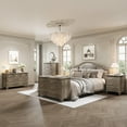 thumbnail image 3 of 3 Drawer Dresser, Wooden Storage Chest of Drawers with Exquisite Metal Handles, Small Storage Cabinet, Modern Design Dresser for Living Room, Hallway, 3 of 7