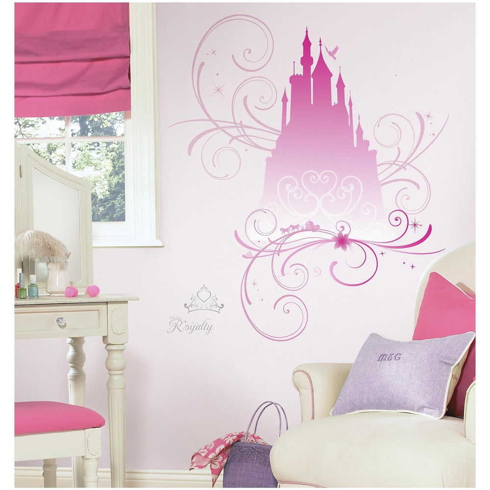 Disney Princess Scroll Castle Peel and Stick Giant Wall Decals with