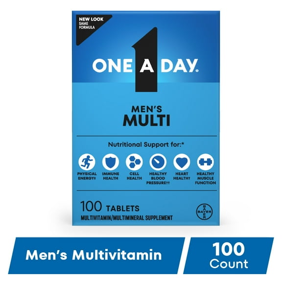 One A Day Men's Multivitamin Tablets, Multivitamins for Men, 100 Count
