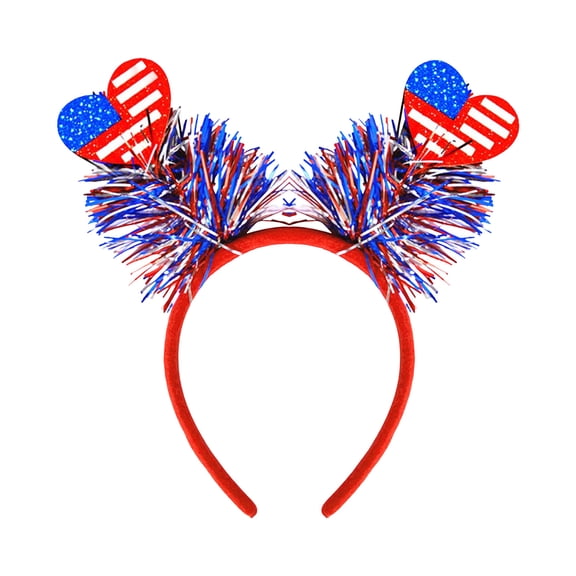 SLYNSHome 4th of July Headband Party Supplies Independence Day Hair Accessories Patriotic Hair Decoration
