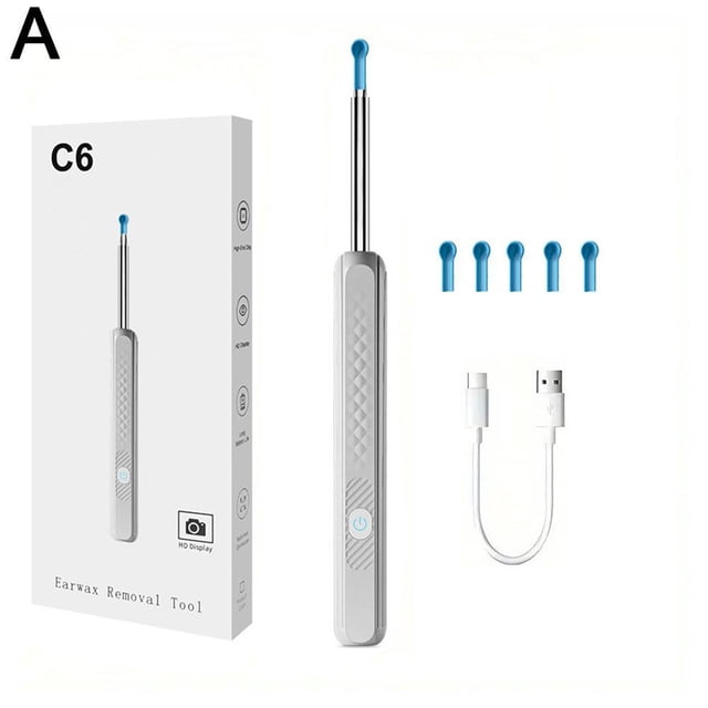 Visual Ear Pick Spoon Integrated Replacement-Free Ear Pick Tool Magnifying Luminous Ear Pick With Light Ear Pick Spoon