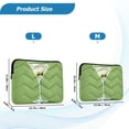 thumbnail image 4 of FORMRS 13-13.3 inch Laptop Sleeve Case Soft Carrying Quilted Computer Bag Cover, Green Martini Glass, 4 of 7