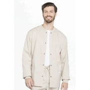 Cherokee Workwear Professionals Men Warm Up Scrubs Jacket Snap Front WW360