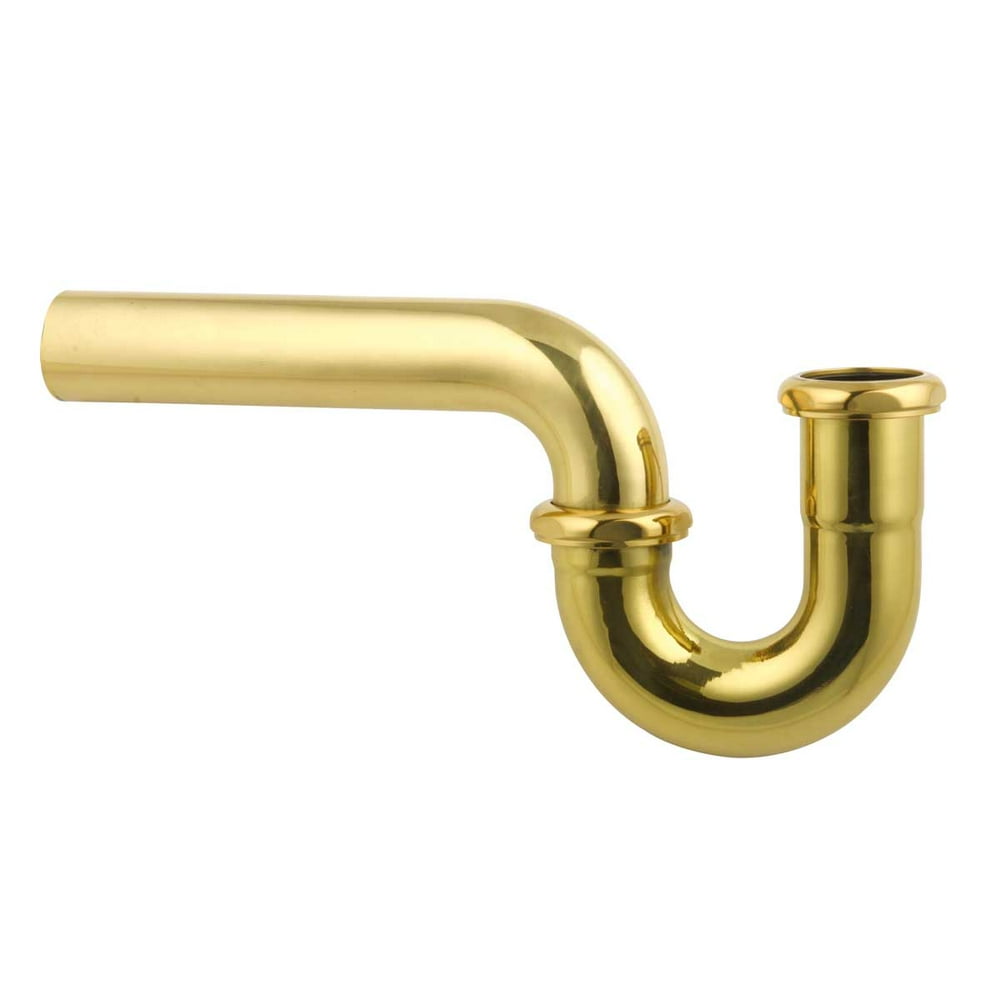 Bathroom Sink P Trap Bright Brass 1 1/2" Heavy Duty Renovator's