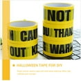 thumbnail image 4 of Miangastore Halloween Decorative Warning Tape Yellow 2 Rolls 984.3x1.9in, 4 of 9