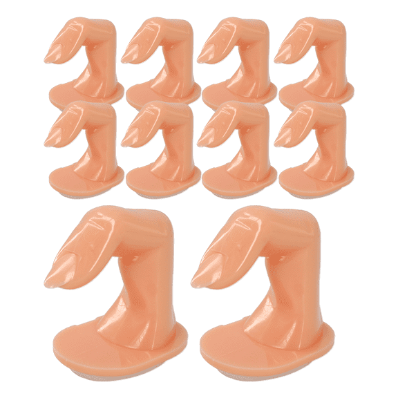 Beauticom Plastic Reusable Practice Fingers with Tips (10 Pieces)