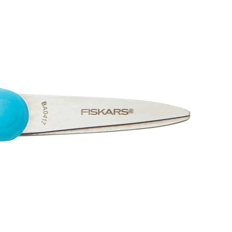 Fiskars 5 Pointed-tip Kids Scissors - 5 Overall LengthSafety Edge Blade -  Pointed Tip - Blue - 1 Each - Reliable Paper