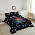 thumbnail image 3 of Erosebridal Hippie Aquarius Comforter Sets King Size, Trippy Astrology Comforters & Duvets, Horoscope Constellations Bedroom Decor, Reversible 3-Piece, 3 of 8