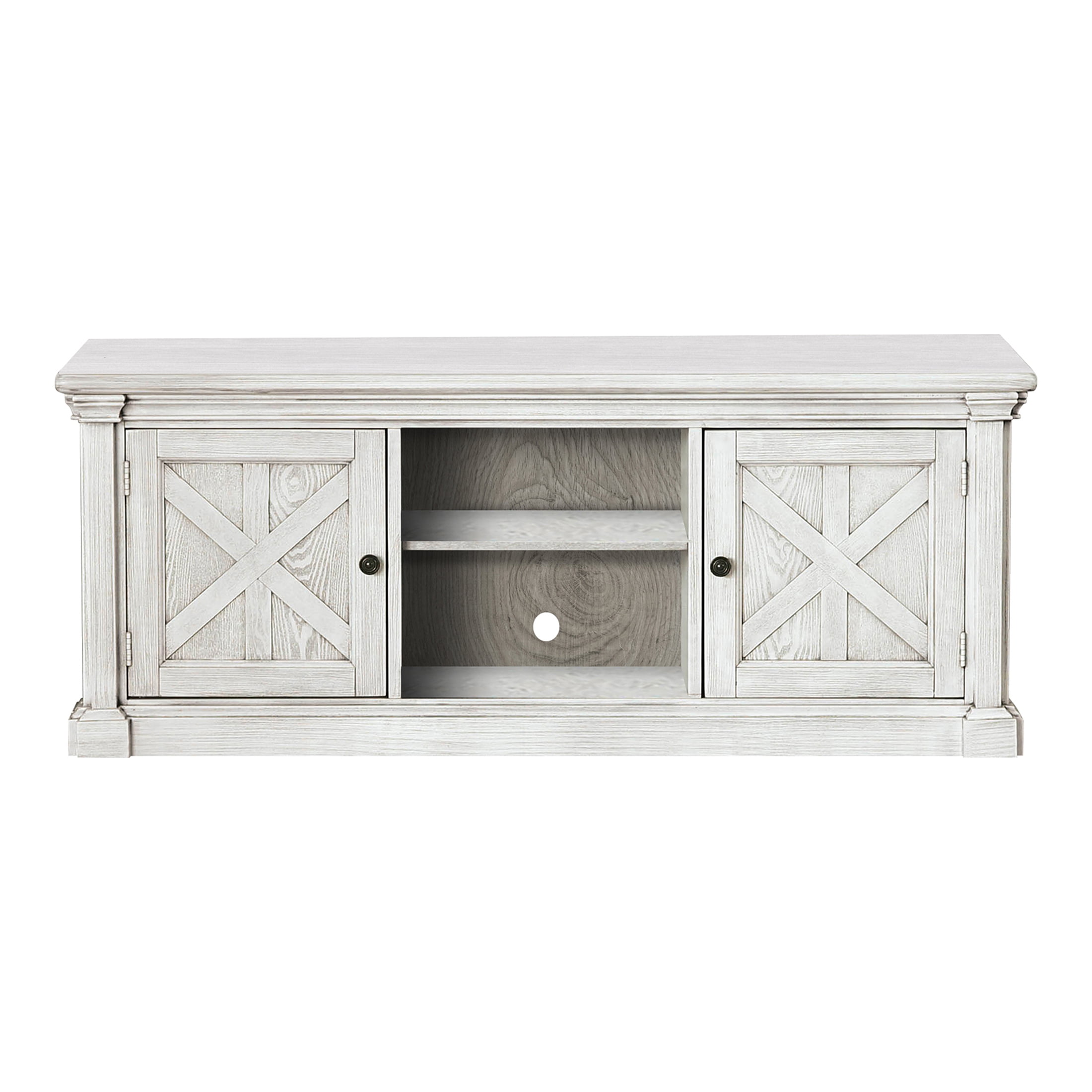 Furniture of America Randall TV Stand for TVs up to 66", Antique White