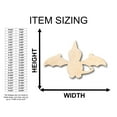 thumbnail image 2 of Unfinished Wood Baby Dragon Shape - Craft - up to 46" DIY 3" / 1/8", 2 of 3