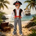 thumbnail image 5 of Mnyotv Boys' Halloween Costume Outfits Pirate Cos Clothes Sets Halloween Party Clothing Size 4-5 Years, 5 of 8