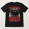 thumbnail image 3 of Mothman Catalytic Converter Humor Graphic T-Shirt, Unisex Classic Fit Tee, 3 of 9
