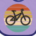 thumbnail image 4 of Inktastic Bicycle Vintage Cyclist Sunset Boys or Girls Baby Bib, 4 of 4