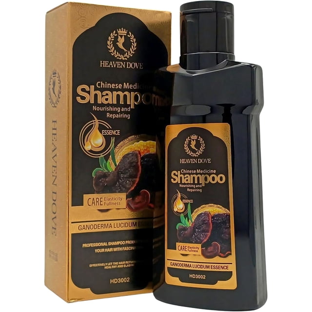 Shampoo Chinese Medicine Ganoderma 400ml - Heaven Dove, Nutritivo y Reparador está diseñado para cuidar la elasticidad y salud del cabello