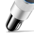 thumbnail image 2 of Cargador Coche Rápido USB Tipo C 3.1A 15W PD Adaptador (plata Negra), 2 of 9