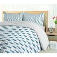 thumbnail image 5 of Ambesonne Nautical Duvet Cover Set, Happy Marine Ocean Fishes, 2-Calking, White Sea Blue Rose, 5 of 6