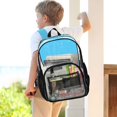 thumbnail image 3 of Iauyy Clear Backpack Heavy Duty PVC Transparent Backpack for College Workplace, Dark Blue, 3 of 8