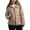 Dessert Sand Beige, variant on Steve Madden Womens Packable Quilted Winter Puffer Jacket with Hood