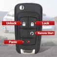 thumbnail image 4 of Easy to Use Key Fob Keyless Entry Remote Control Compatible with Chevrolet Chevy 2016-2021 Equinox Sonic/2015-2016 lmpala/2010-2016 Terrain Car Key Replacement for OHT01060512, 2-Pack, 4 of 6