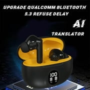 WT2 Edge/W3 Translator Device-Bidirection Simultaneous Translation, Translator Earbuds with 40 Languages, Offline Translator, Fast Reaction with Revolutionary Al Tech (Offline Version)(White)