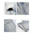thumbnail image 4 of TIREOW Girls Flare Jeans Casual Embroidered Elastic High Waist Denim Flared Trousers Fashionable Street Style Denim Bell Bottom Pants, 4 of 9