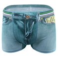 thumbnail image 2 of Pantalones cortos con estampado de mezclilla para hombre Pantalones cortos Ropa METRO Zulema Calzoncillos tipo bóxer para hombre, 2 of 8