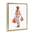 thumbnail image 3 of Stupell Industries Southwestern Modern Chic Cowgirl Gold Floating Frame Canvas Art, 17 x 21, by Amanda Greenwood, 3 of 8