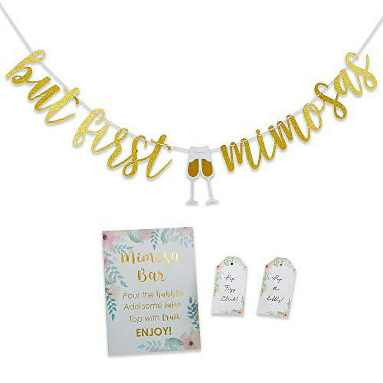 Favors with Flair!: Mimosa Bar 10-Piece Kit ~ Gold Glitter